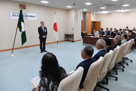 中央区退任自治会長感謝状贈呈式