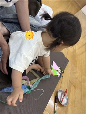 工作する児の様子