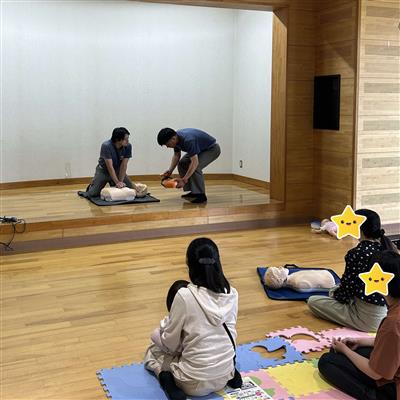 消防士さんの応急処置の様子