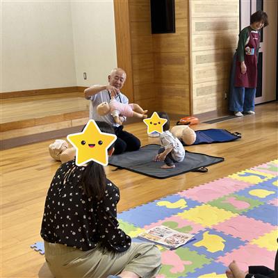 乳児さんの心肺蘇生の方法