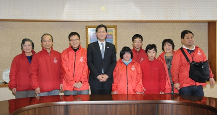 「スペシャルオリンピックス日本冬季ナショナルゲーム福島」熊本選手団来訪