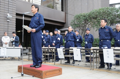 熊本市庁舎消防訓練