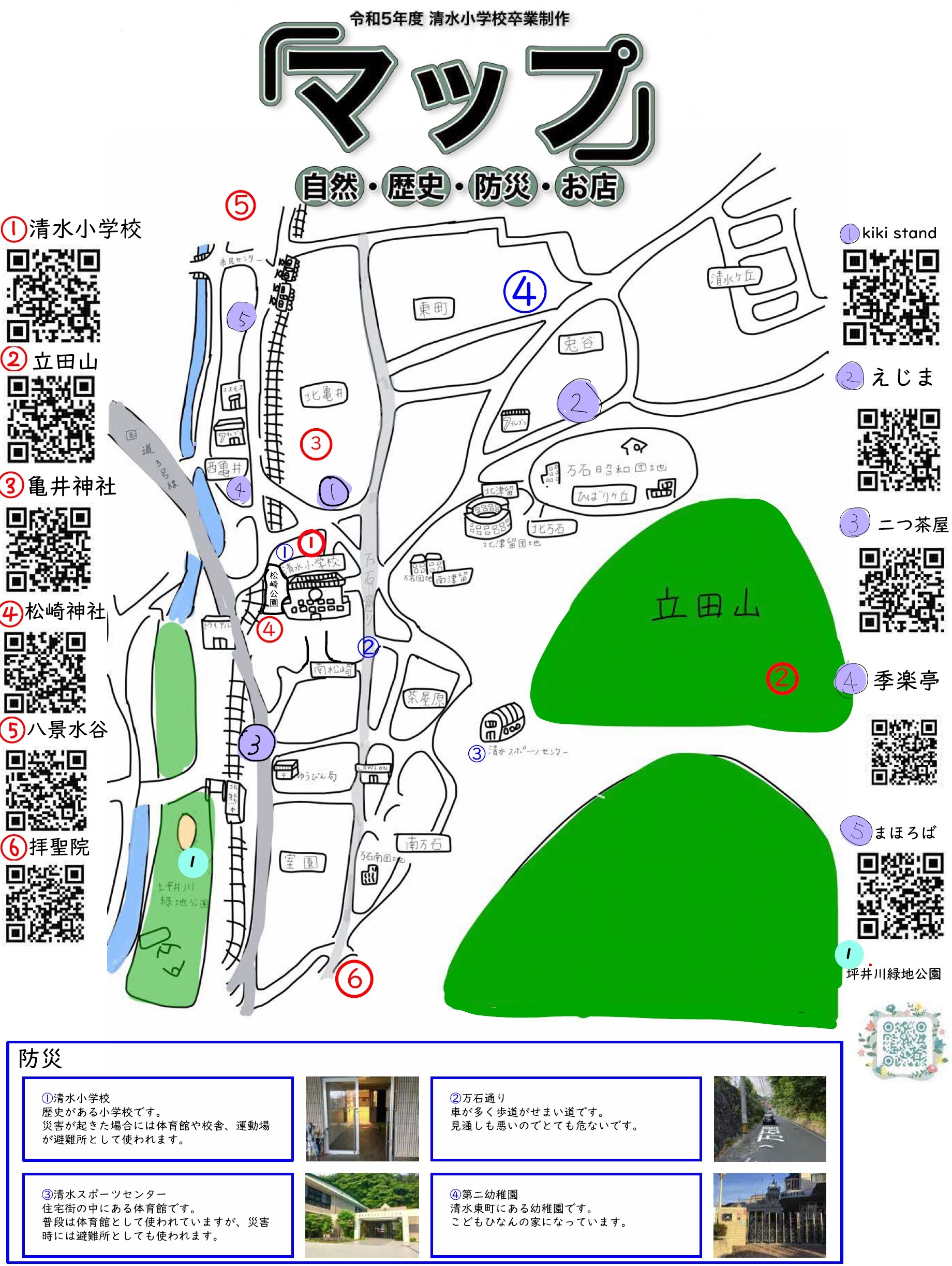 清水小学校卒業制作マップ