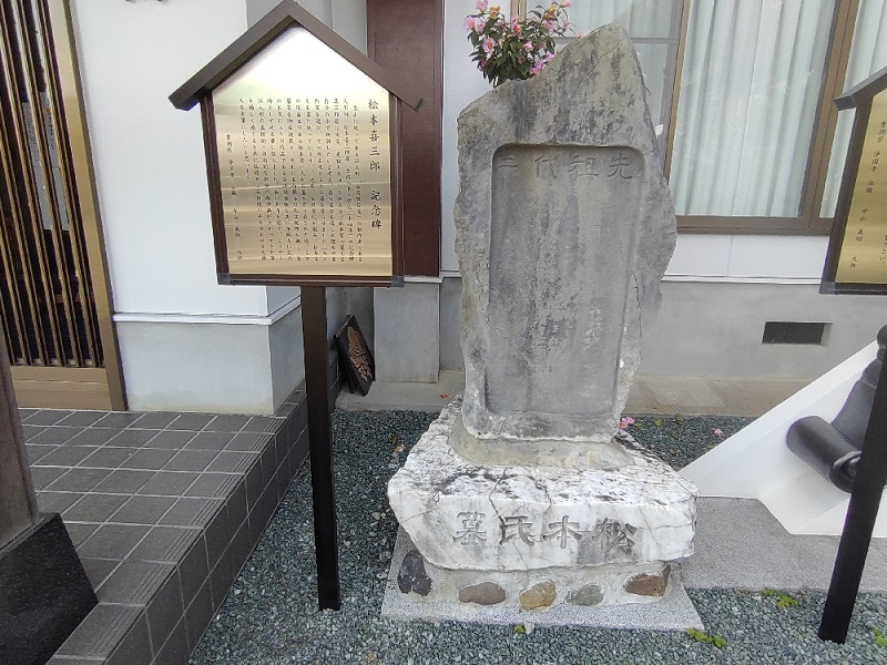 松本喜三郎記念碑