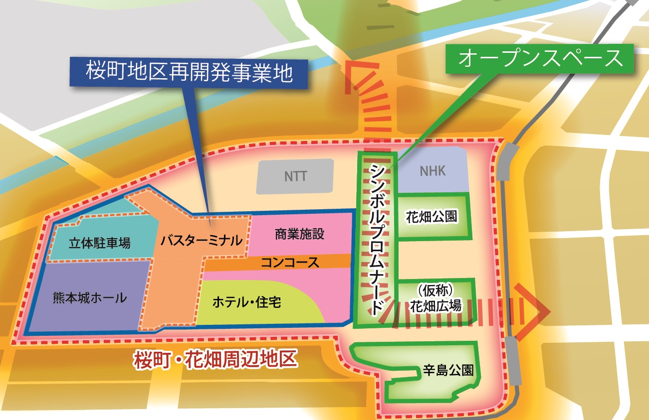 熊本城ホール位置図