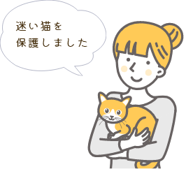 迷い猫を保護しました