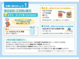 発災当日に備えておきたい食料品