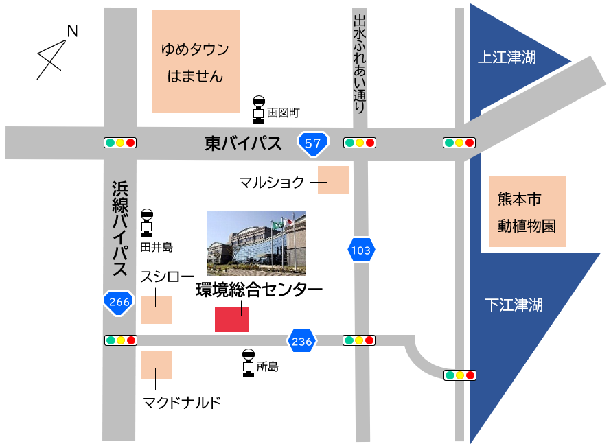 環境総合センター位置図