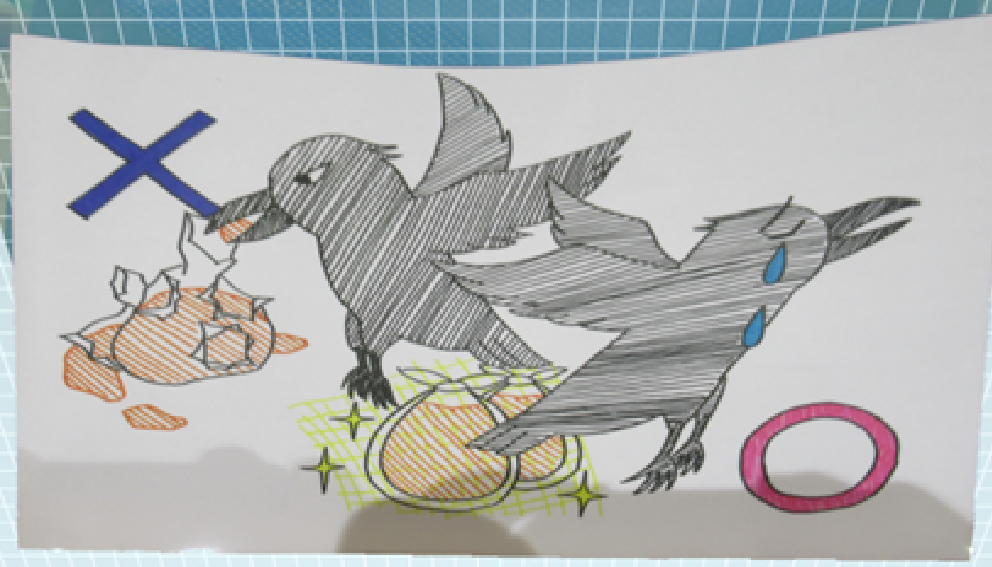 手書きイラストの啓発ポスター