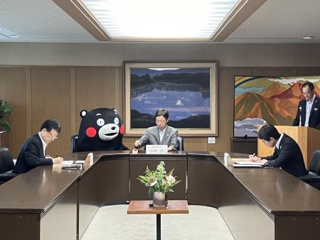 「水源かん養林」森林整備協定締結式