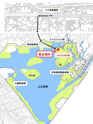 上江津湖周辺地図