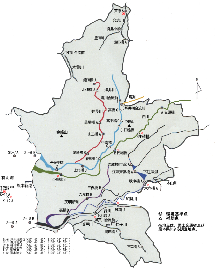 調査地点図（公共用水域）