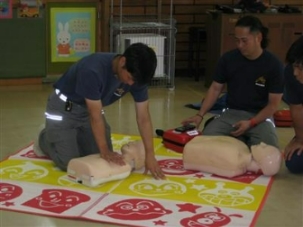 AED講習会の様子
