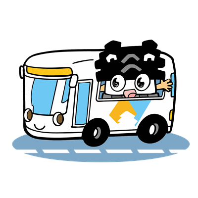 バスに乗るひごまる
