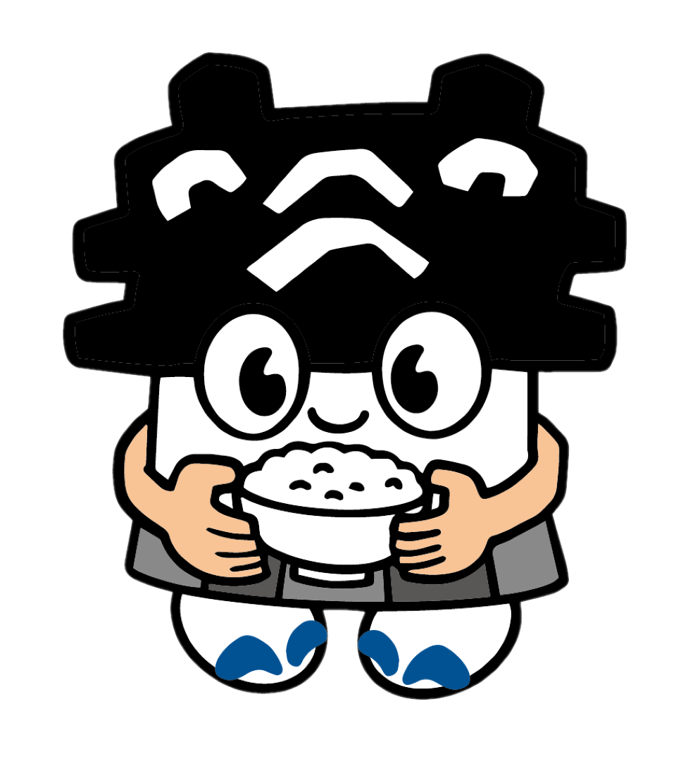 ごはんを持っているひごまるの画像