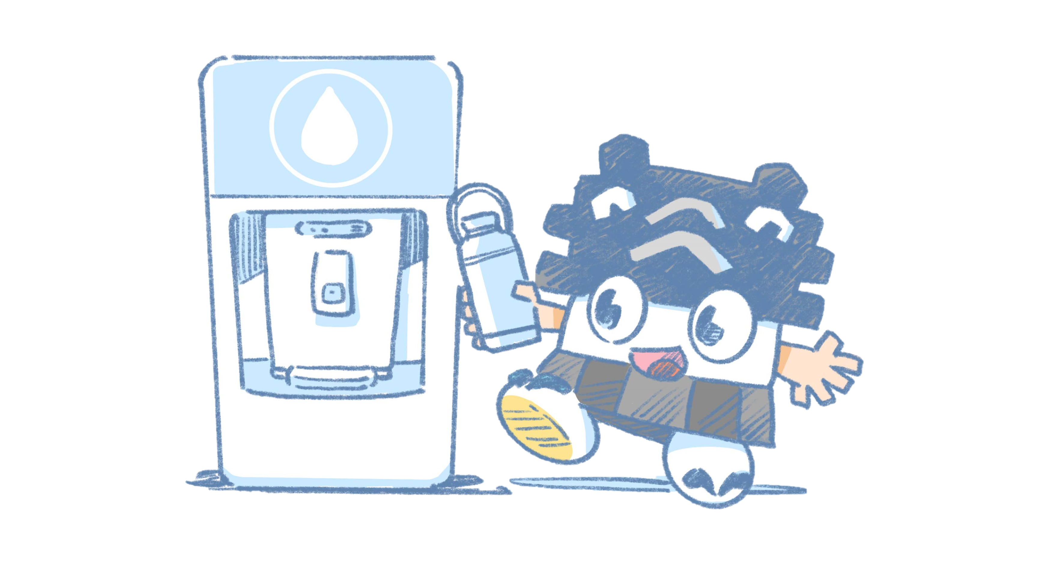 給水するひごまるの画像