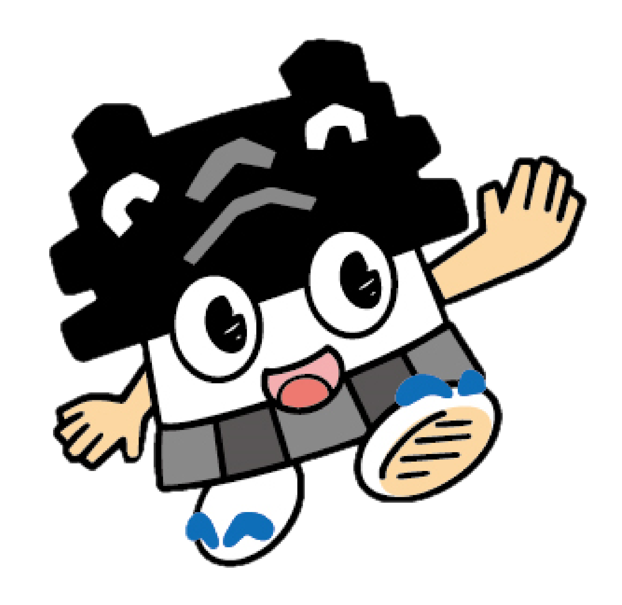 ハイタッチをするひごまるの画像