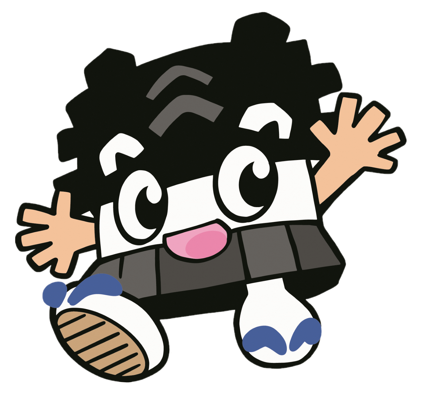 左手をあげるひごまるの画像