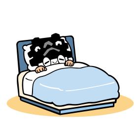睡眠中のひごまる