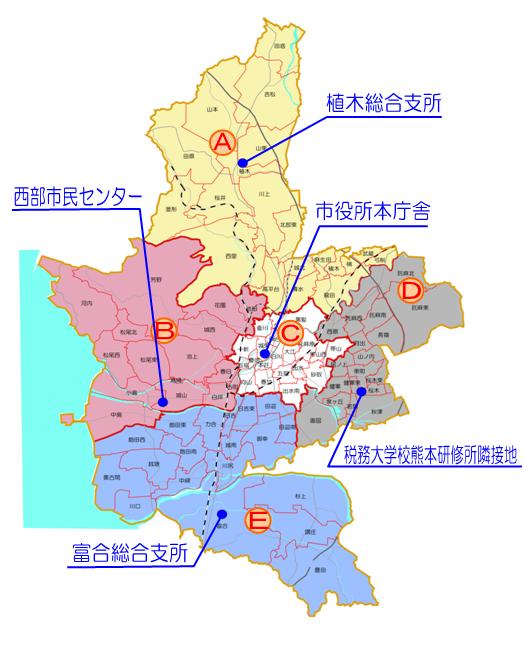 区役所位置図