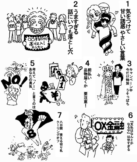 悪質商法からあなたを守る７か条