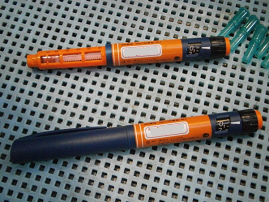 見つかった注射針(ペン型)の写真 見つかった注射針(ペン型)の写真