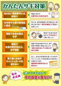 かんたんサギ対策