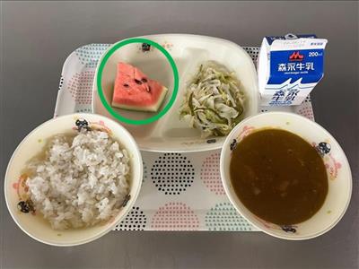 中学校　すいか