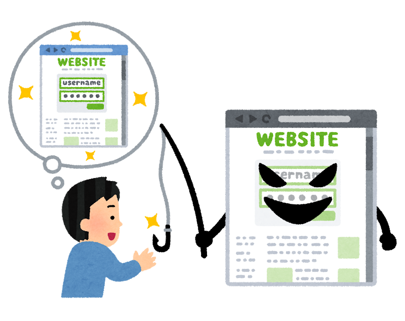 フィッシング詐欺イラスト