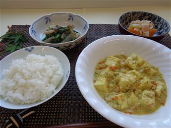 カレーミルク豆腐