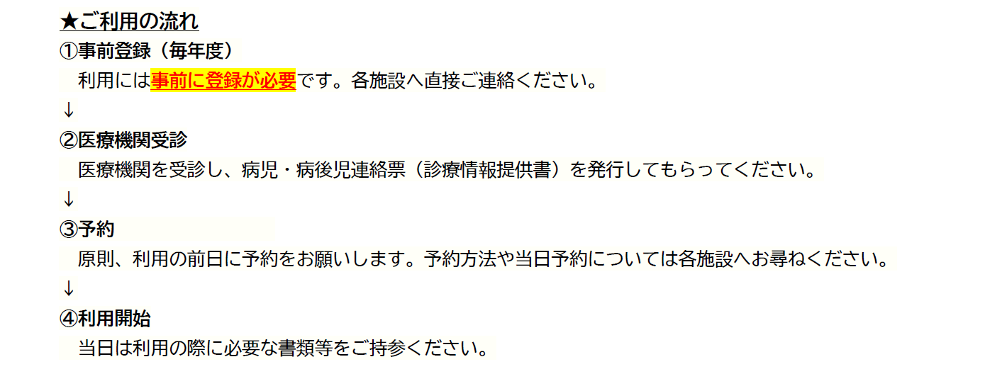 利用の流れ