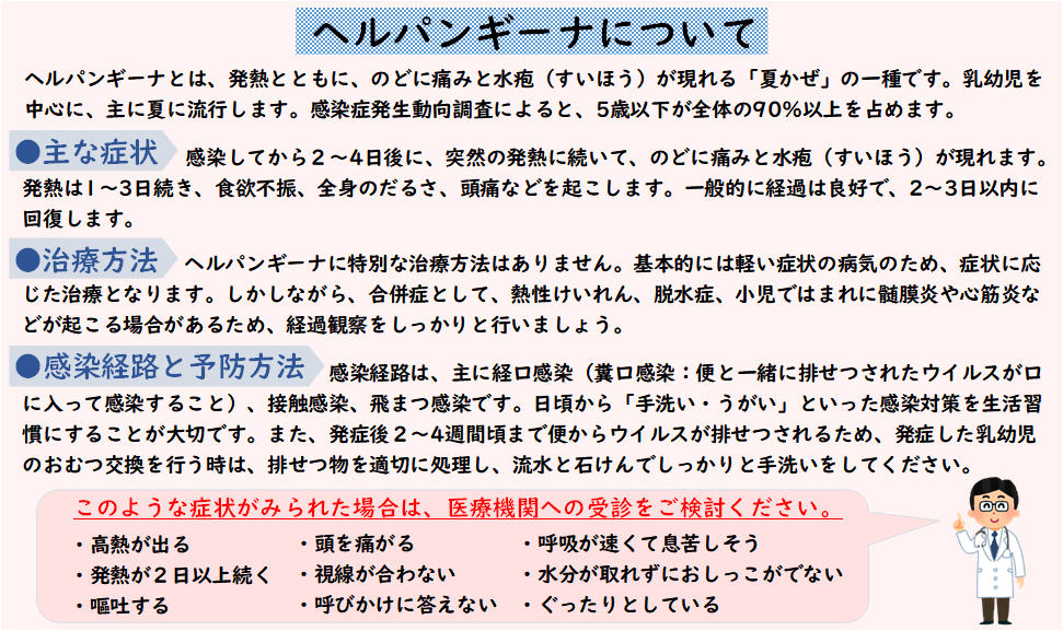 ヘルパンギーナについて