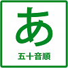五十音順のピクトグラム