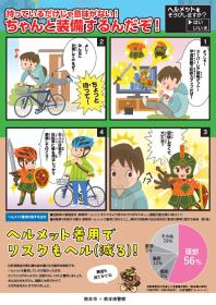ヘルメット着用チラシ画像