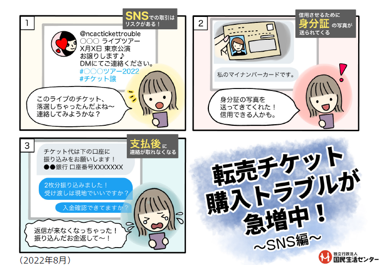 転売チケット購入トラブルが急増中～SNS編～