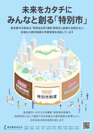 ポスター『未来をカタチに みんなと創る「特別市」』
