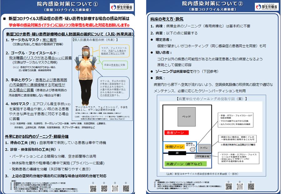 院内感染対策について