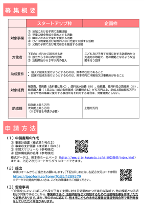 スタートアップ・企画枠（裏）