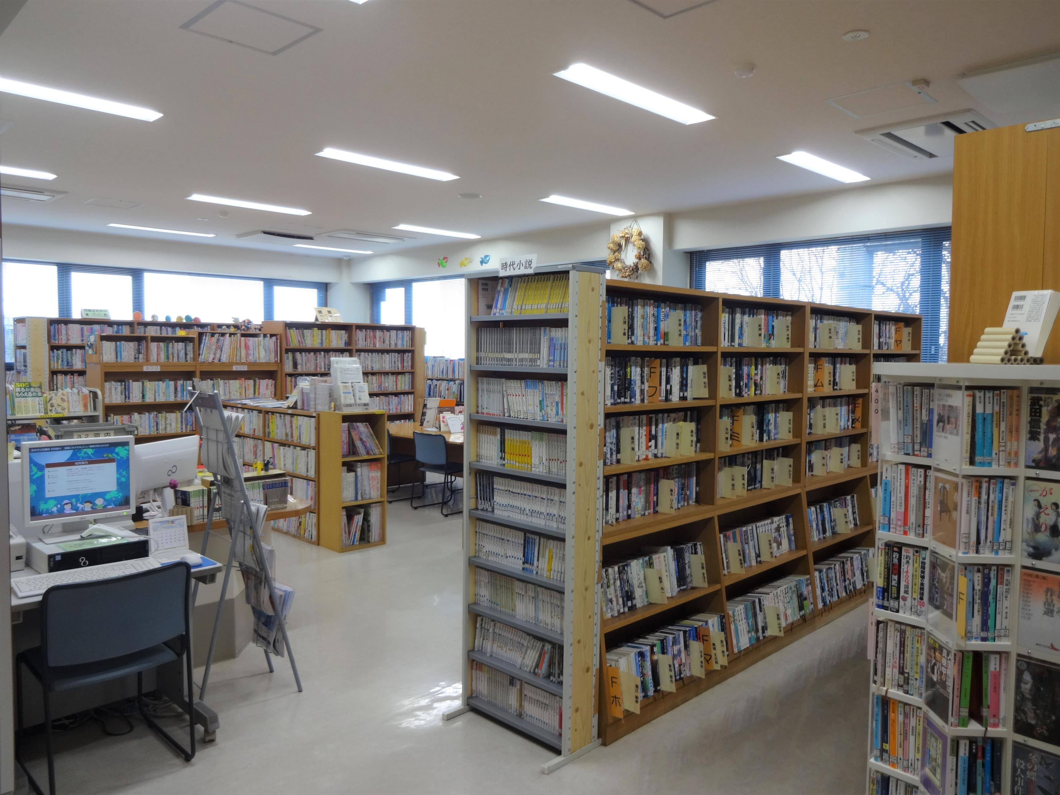 海が見える図書室