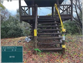 展望所階段 補修前 展望所階段 補修前