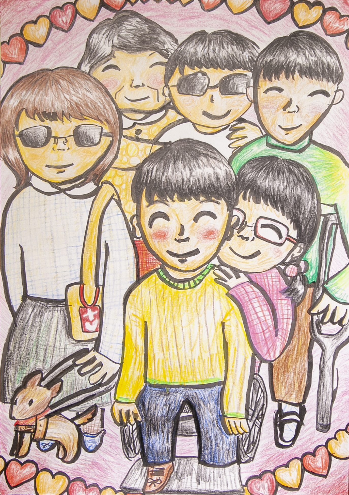 つながって広げよう笑顔の輪 つながって広げよう笑顔の輪