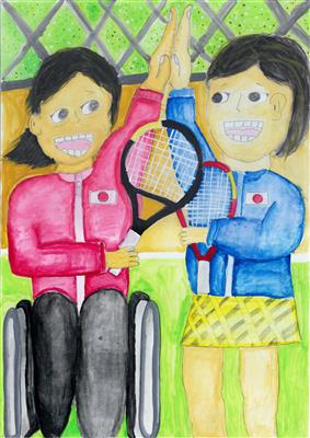 未来へのハイタッチ