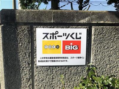 山ノ内小学校夜間照明整備看板
