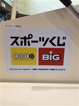 R4熊本市総合体育館バスケットゴール看板