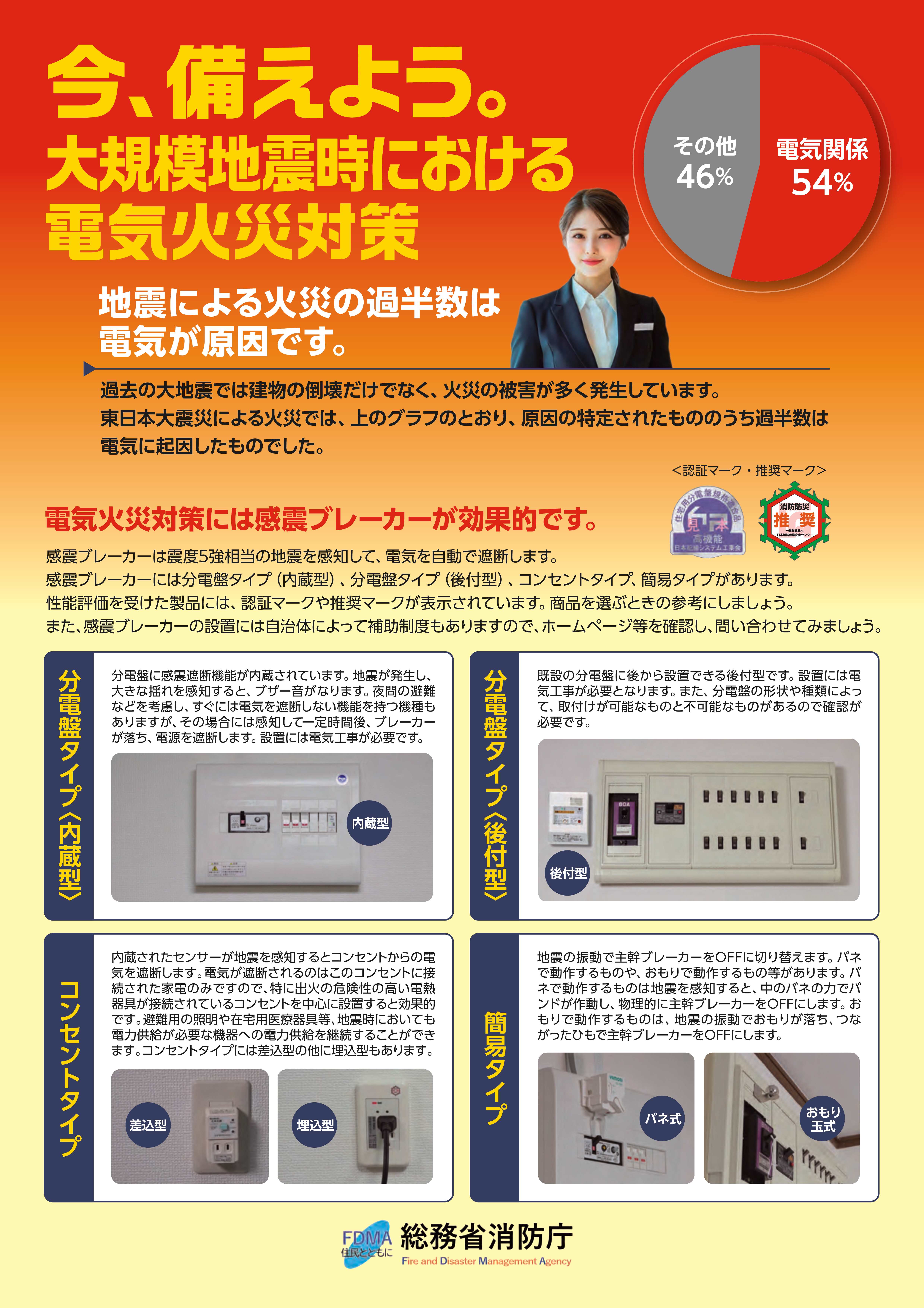 感震ブレーカーリーフレット-1