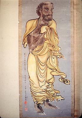 紙本著色出山釈迦図