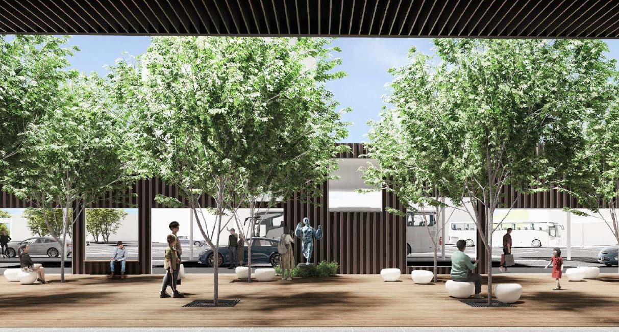 イメージパース（おてもやん広場）