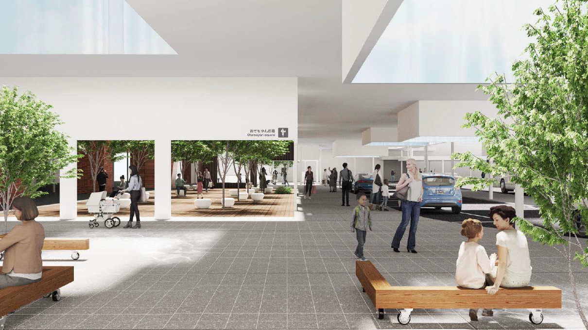 イメージパース（広場北側）