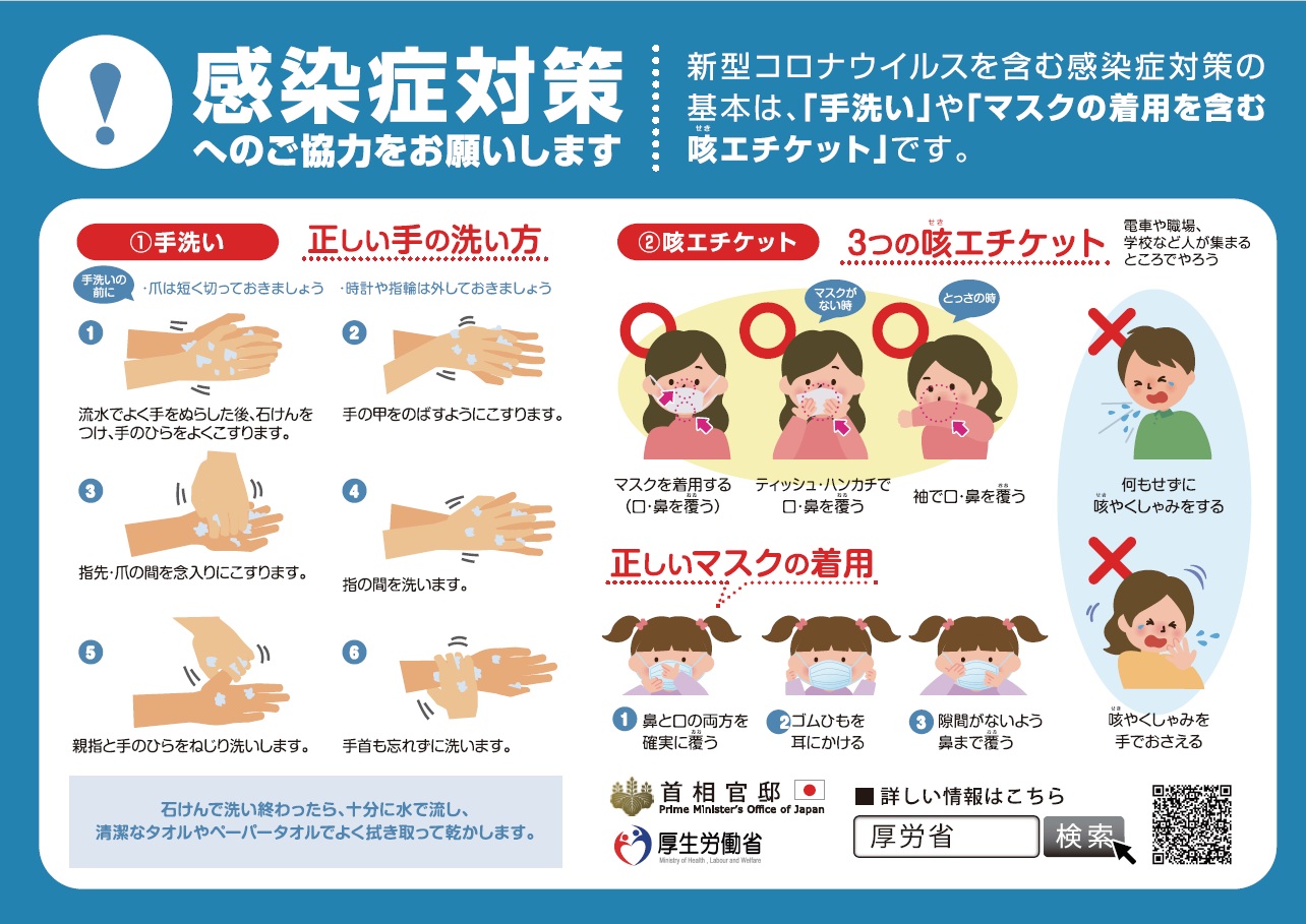 手洗いで感染症予防（画像）
