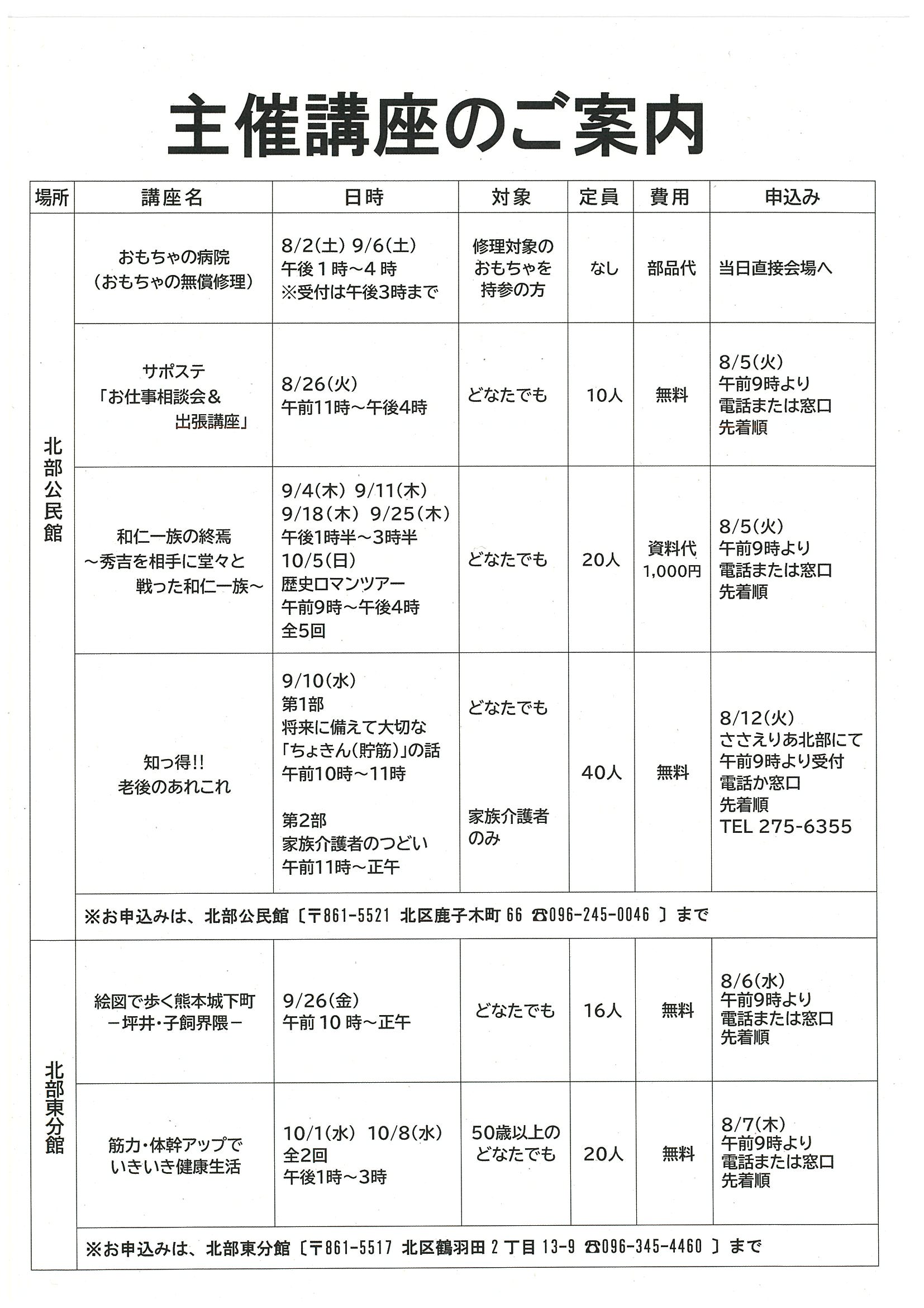 8月主催
